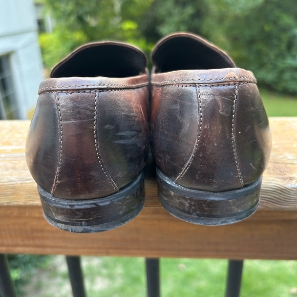 To Boot New York Adam Derrick Tesoro penny loafers in dark brown leather - Picture 5 of 8